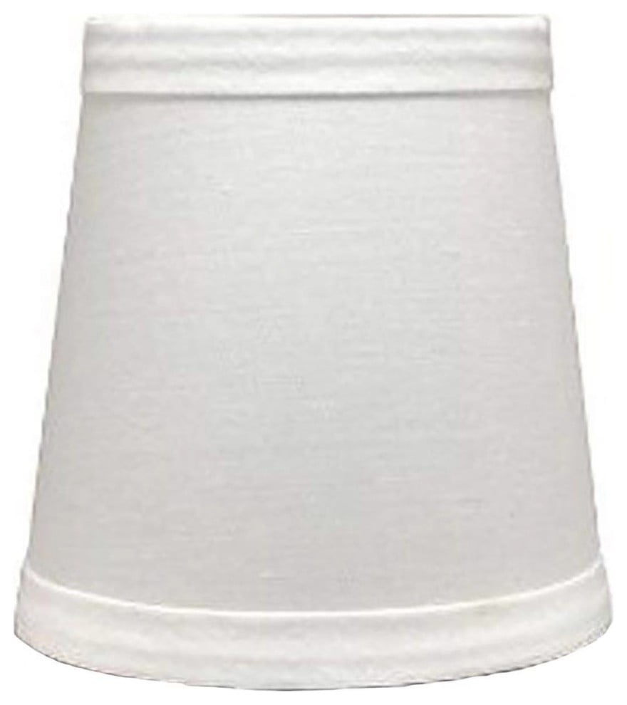 set of 2 Urbanest Swirl Pleated Chandelier Lamp Shades Bell 3"x6"x5" Off White
