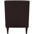 thumbnail image 5 of Fox Hill Trading Emma Arm Chair, Walnut Faux Leather, 5 of 6