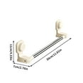 thumbnail image 3 of Towel Rack Suction Cup No-Drill Wall Mount | Strong Grip Bathroom Towel Holder | Modern Punch-Free Organizer Shelf | Rustproof Plastic | Versatile Storage | 1-Pack, 3 of 3