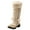 Beige, variant on Dakaela Women's Winter Snow Boots Suede Waterproof Mid Calf Slip on Boot Wide Calf Warm Hiking Booties