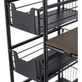 thumbnail image 5 of Miumaeov Kitchen Microwave Oven Stand Baker's Rack, Large Capacity Utility Storage Shelf 4-Tier + 5-Tier Shelf Ideal for Storing Tableware Kitchenware Spice Microwave Oven Baker Rack, 5 of 9