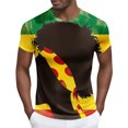 thumbnail image 1 of Tops para hombre, blusas y camisas de manga corta con cuello redondo para hombre Camisa de manga corta estampada para hombre Top/camisa de manga corta con cuello redondo Tops para hombre, 1 of 4
