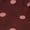 BROWN, variant on Women's One Shoulder Scarf Neck Polka Dot Crop Blouse