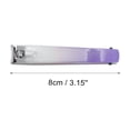 thumbnail image 4 of Unique Bargains 1pc Gradient Carbon Steel Nail Clippers 3.15" Length Purple, 4 of 6