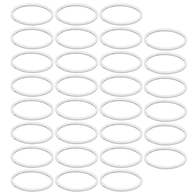 DIY Open Bezels Hollow Frame Pendant Resin Craft Bezels Jewelry Making Supplies AccessoryOval Shape 30pcs S