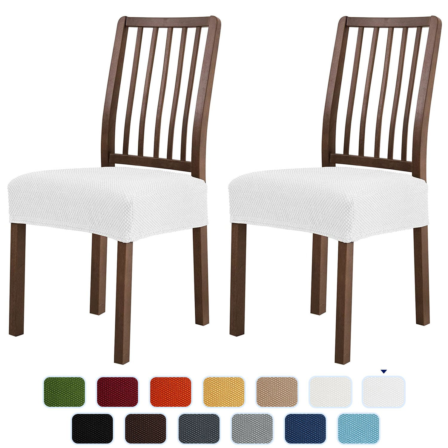 2x Removable Stretch Dining Chair Protect Seat Cover Cushion Wedding Venue Decor 