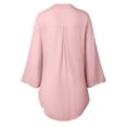 thumbnail image 4 of Blusa camisa para mujer Vestido para mujer - Blusas holgadas con botones - Blusa de poliéster de manga larga y cuello en V - Verano, sexy/casual - Tallas M a XXXL, 4 of 4