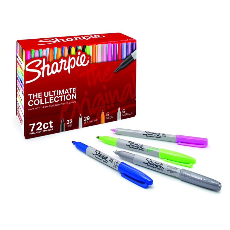 SHARPIE Permanent Markers Ultimate Collection, Fine and Ultra Fine Points,  Assorted Colors, 72 Count & Flip Chart Markers, Bullet Tip, Assorted  Colors, 8 Pack - Yahoo Shopping