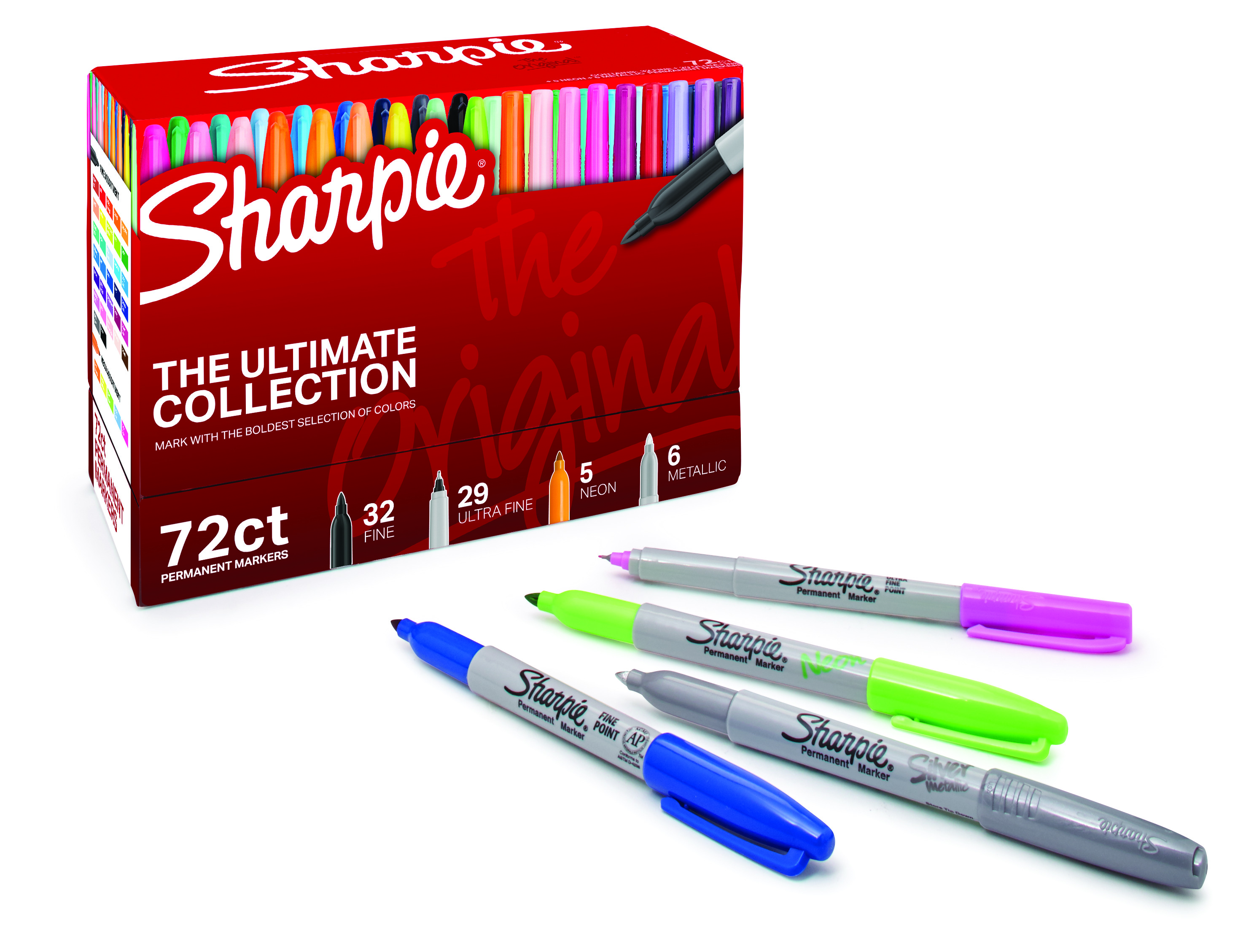 Sharpie Ultimate Pack Markers 72/Pkg-Original, Assorted Colors & Tips - image 4 of 6