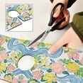 thumbnail image 6 of Yayeee Faucet Mat for Kitchen Sink 30" Diatomite Long Splash Guard Pad, Blue Floral Wave, 6 of 7