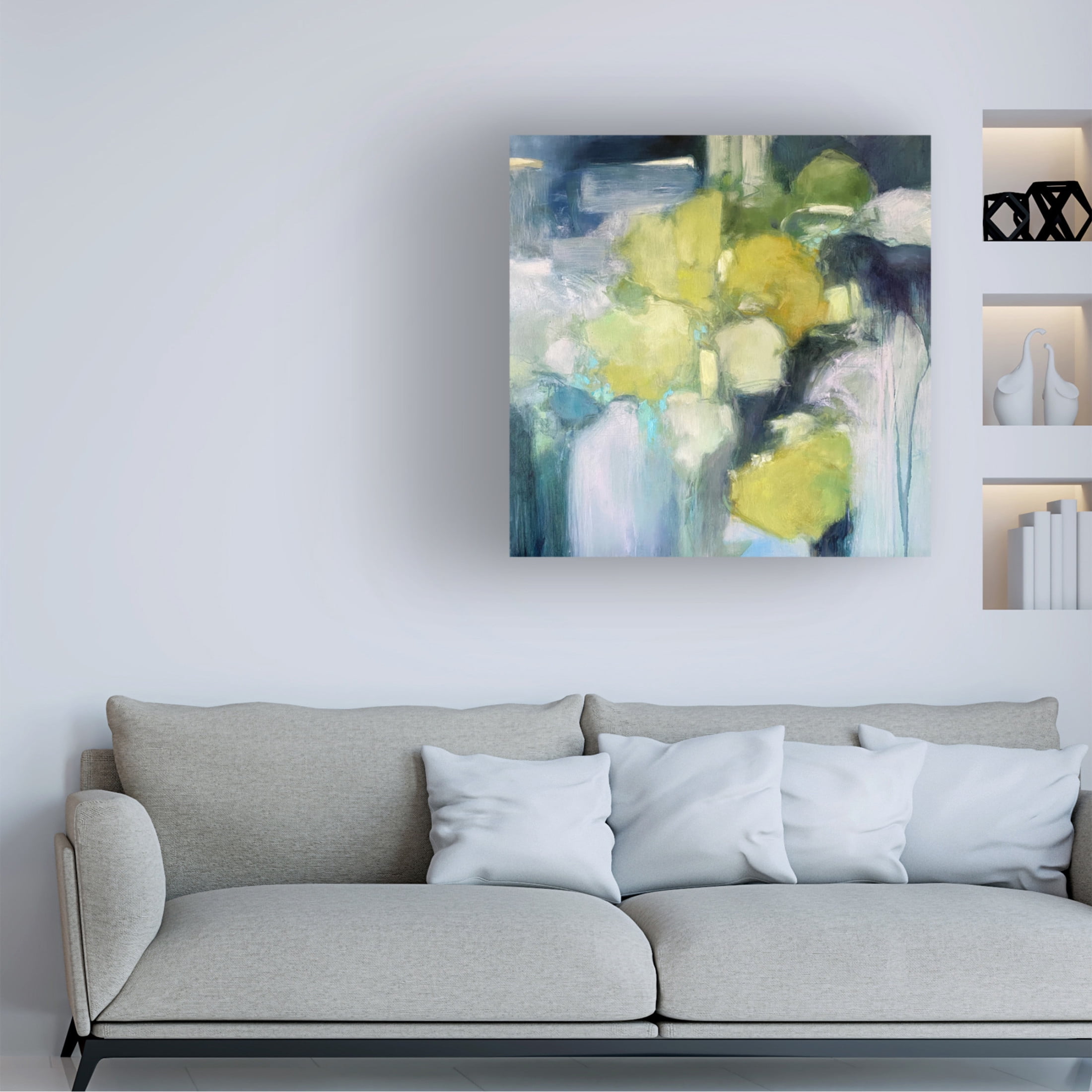 Canvas Wall Art - Julia Purinton 'Forest Bathing' Wall Art for Living Room, Bedroom, or Office D?cor by Trademark Fine Art - 35 x 35 Inches