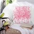 thumbnail image 3 of 24x24 Pillow Covers Set of 2, Eucalyptus Pink Throw Pillow Covers Decorative Couch Cushion Case, Vintage Bottle Succulents Flower Stripes Microfiber Square Pillowcases for Bedroom Car Living Room, 3 of 7