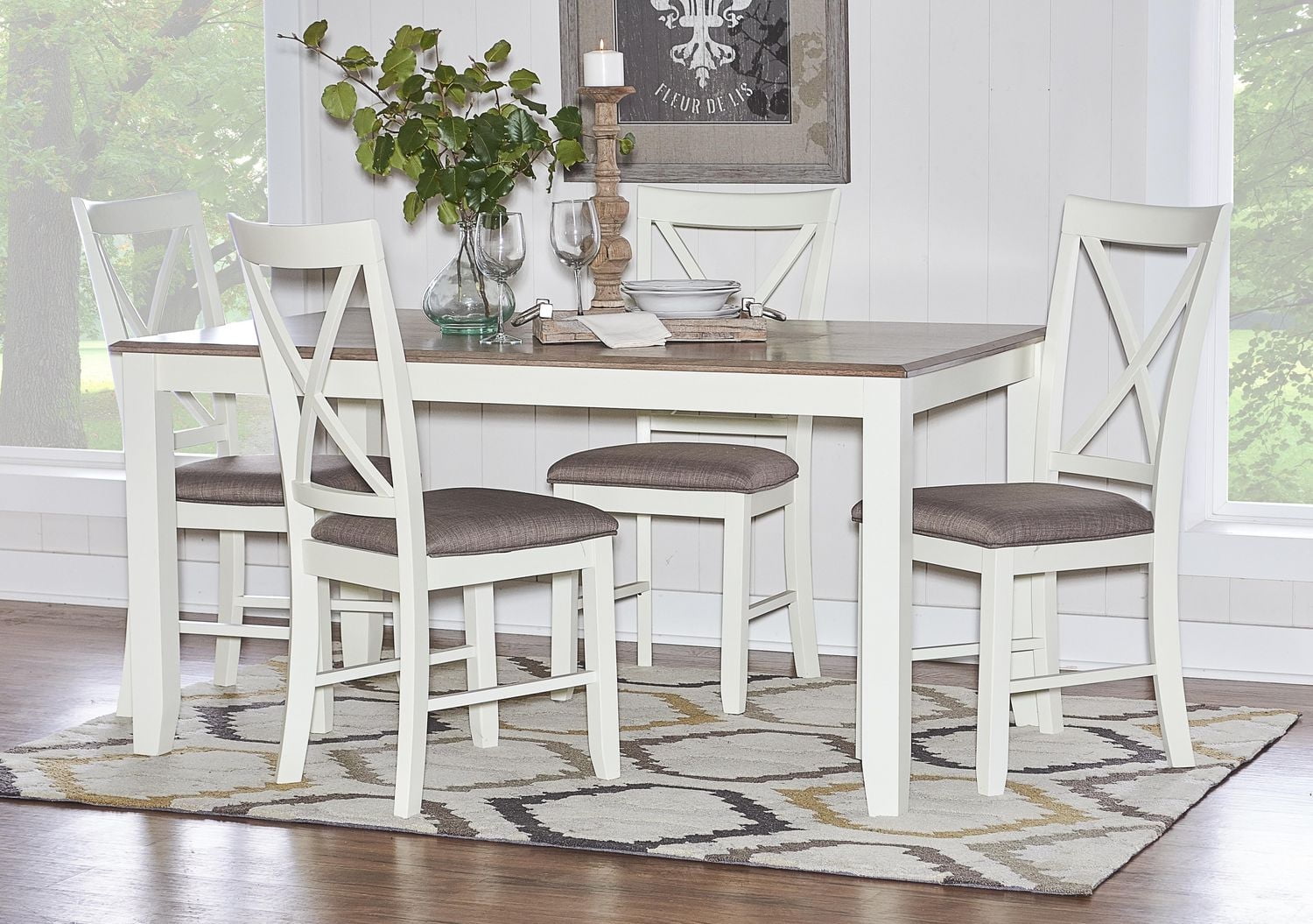 Lander Dining Table, Taupe