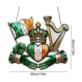 thumbnail image 3 of Uxgjfwu Two Dimensional St. Patrick's Day Acrylic Graphic Pendant, Porch and Garden Art Decoration, Flat Design Hanging Ornament for Home, Irish Theme, Durable, 3 of 6