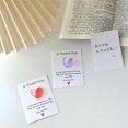 thumbnail image 4 of Pocket Hug Lucky Cards Valentine's Day Blessing Cards Lucky Heart Stone for Valentine's Gifts Lover Thanking Blessing Card Gifts, 4 of 5