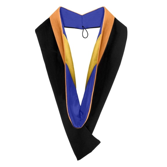 Endea Graduation Bachelors Hood For Engineering, Civil Engineering - Orange/Royal Blue/Gold