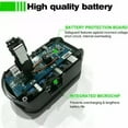 thumbnail image 4 of 8Pcs 8.0Ah High Capacity Compatible with Ryobi 18v Lithium Battery P108 P109 P104 P105 P102 Us, 4 of 10