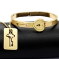 thumbnail image 4 of Conjunto de joyas Uloveido con cierre de corazón y llavero, 4 of 8