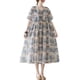 thumbnail image 1 of Vestido, Vestido suelto de mujer con bolsillos Manga corta Vestido informal de vacaciones Abanopi Gris/Grande, 1 of 7