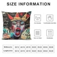 thumbnail image 5 of Nawypu African American Black Girl Throw Pillow Cover Decorative Square Pillowcase Throw Cushion Case for Bedroom, Living Room, Sofa, Couch and Bed,, 5 of 5