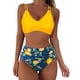thumbnail image 2 of Augper Fashion Women's Sleeveless Printing Bikini Set Swimsuit Push-Up Padded Swimwear Swimsuit Beachwear, 2 of 5