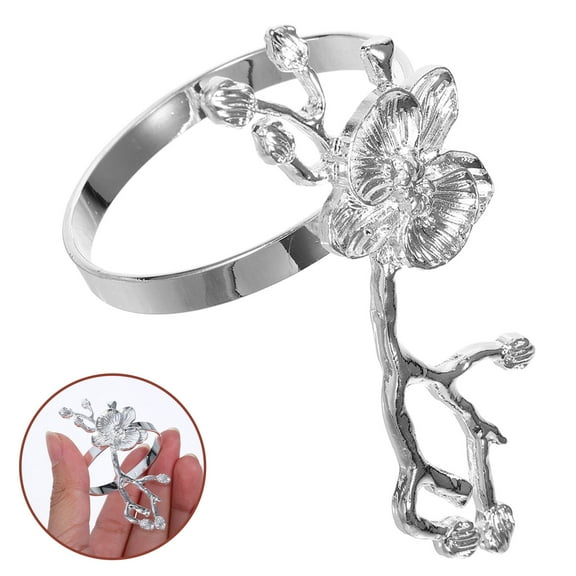MLINS Napkin Holders Rings Napkin Ring Banquet 0.00X0.00X0.00CM Silver