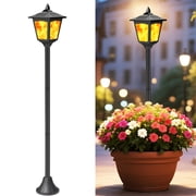 Kanstar Solar Flame Flickering Landscape Light Outdoor Waterproof LED Dusk Till Dawn 1 pack 40 inch