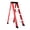 Red, variant on 330lb Capacity Fiberglass Stepladder for Electrical Engineering, Non-Conductive Insulated Ladder with Anti-Slip Rubber Feet