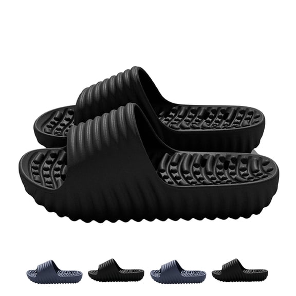 IEMIEMIEM Slides for Men Shower Shoes House Slippers Beach Sandals EVA Comfortable Bathroom Non Slip Lightweight Quick Dry Suitable for Indoor Outdoor 8-8.5 wide