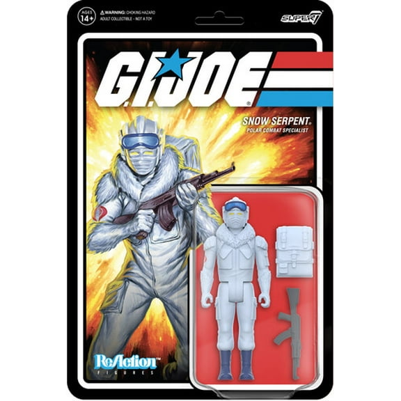 Super7 - G.I. Joe - ReAction Figures Wv8 - Cobra Snow Serpent, Super7, Gifts