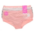 thumbnail image 2 of XOXO Girl's Cotton Panties 6 Pack - Peach & Green Rockstar - Medium 7/8, 2 of 9
