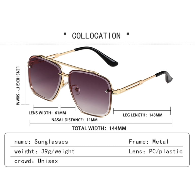 Upliftjoys Sunglasses, Retro Gradient Sunglasses Uv400  display picture 1