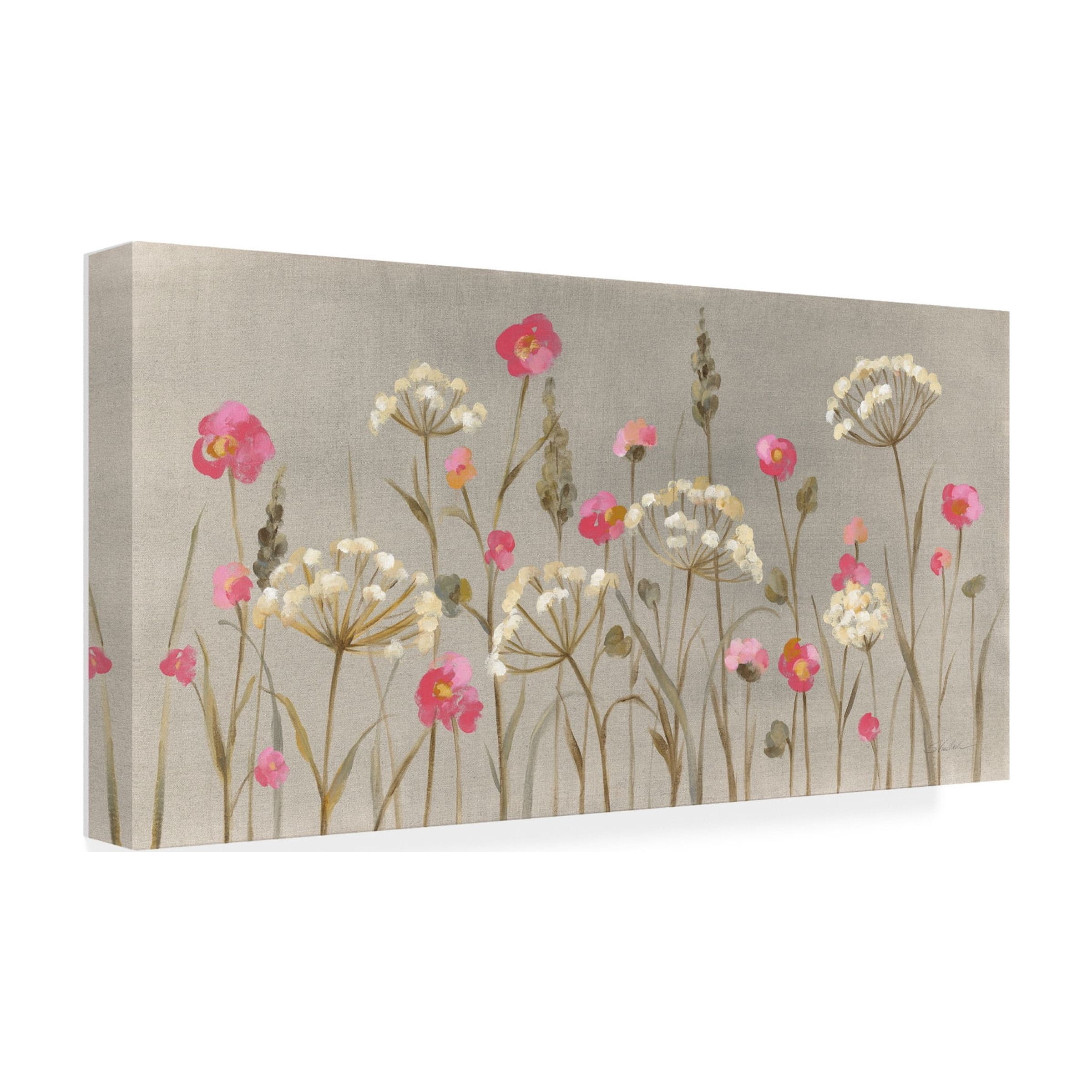 Trademark Fine Art 'Delicate Garden' Canvas Art by Silvia Vassileva