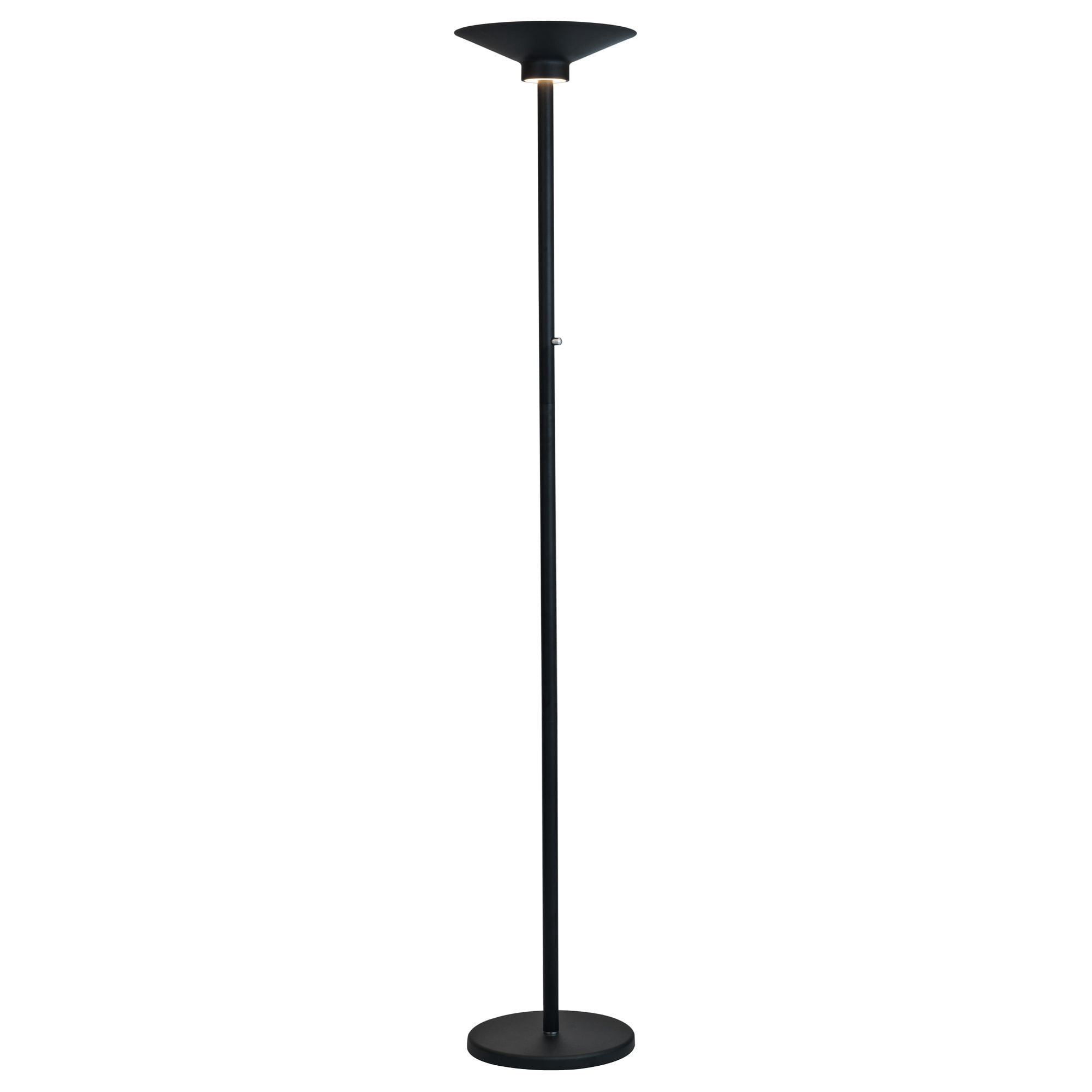 Lite Source Sappho 72" Black Finish LED Torchiere Lamp with Down Light