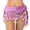 Purple, variant on Bohemian Belly Dance Wrap Skirt for Performances and Parties - Flowing Gypsy Style With Layered Fringe Gold for Stage and Events, Yellow