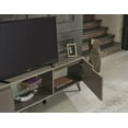 thumbnail image 4 of TV Stands With Storage FurnisHome Store Denver Mid Century Modern Tv Stand 2 Door Cabinets 1 Glass Shelf 66 inch Tv Unit, Brown,Entertainment Centers, 4 of 10