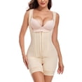 thumbnail image 1 of Mujeres Shapewear Bodysuits Traje Ajustado con Botones Crotch Cremallera Control Abdominal, 1 of 5