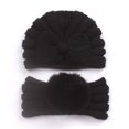 thumbnail image 2 of EnJoCho Toddler Baby Boys Girls Knitted Cap Soft Knotted Elastics Turban Hat Headband Set Kids Casual Fashion Headwear Accessories, 2 of 4