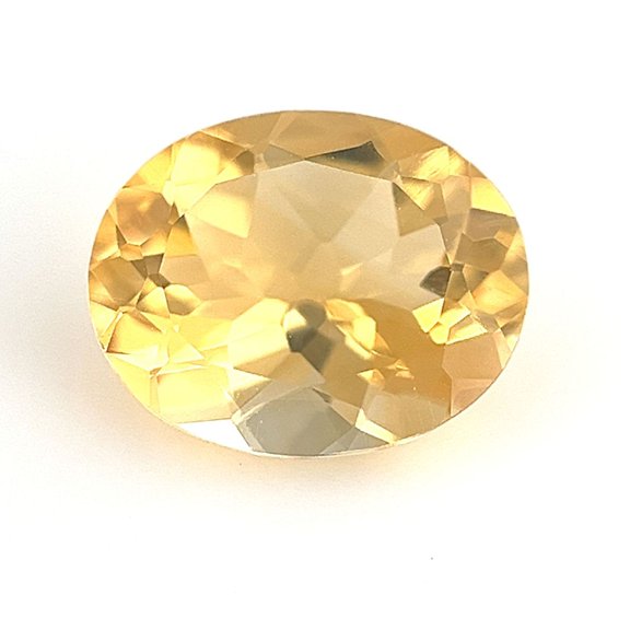 Certified Genuine 2.25 Carat Yellow Citrine Oval Shape Brilliant Cut 10x8 mm Loose Gemstone November Birthstone