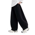 thumbnail image 2 of ATOGUTA Pants For Boys Elastic Waist Jogger Sweatpants Kids Teens Running Athletic Pants with Pockets Size 4T-15, Black, 2 of 5