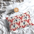 thumbnail image 5 of Pofeuu Roosters Print Polyester Microfiber Plush Pillowcases, Super Soft and Cozy Pillow Case Covers with Envelop Closure（Pillow core not included）-14"x20", 5 of 6