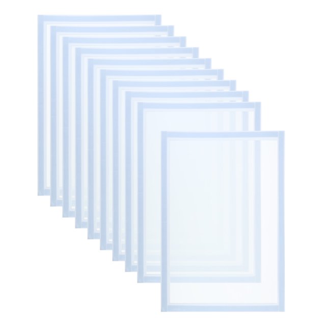 Unique Bargains Magnetic Sign Holder 8.5 x 11, 10 Pack Magnetic Display Frame A4 Magnetic Picture Frame for Refrigerator, White
