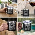thumbnail image 5 of Custom 14oz Insulated Stainless Steel Coffee Mug with Lid Bulk, Double Wall Vacuum Travel Coffee Cup with Handle, Reusable Metal Tumbler for Camping, Ideal Gifts, 5 of 7