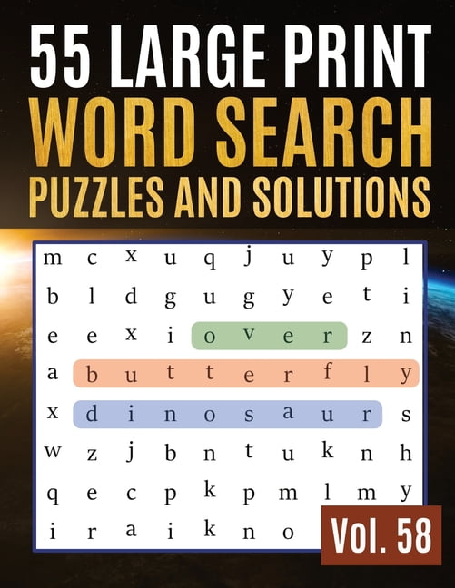 find words for adults seniors 55 large print word search puzzles and