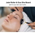 thumbnail image 2 of Juego de rodillo de jade negro y tablero de gua sha con piedra de jade TFixol  tipo3, 2 of 7