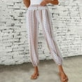 thumbnail image 2 of Levmjia Womens High Waist Printed Pants Summer Loose Casual Polyester Pants with 4 Way Stretch for Home Daily Wear Comfortable Breathable S-XXL, 2 of 7