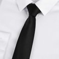thumbnail image 2 of Black Clip On Tie Security Ties For Men Women Doorman Steward Matte Necktie Funeral Clothing Accessories, 2 of 5