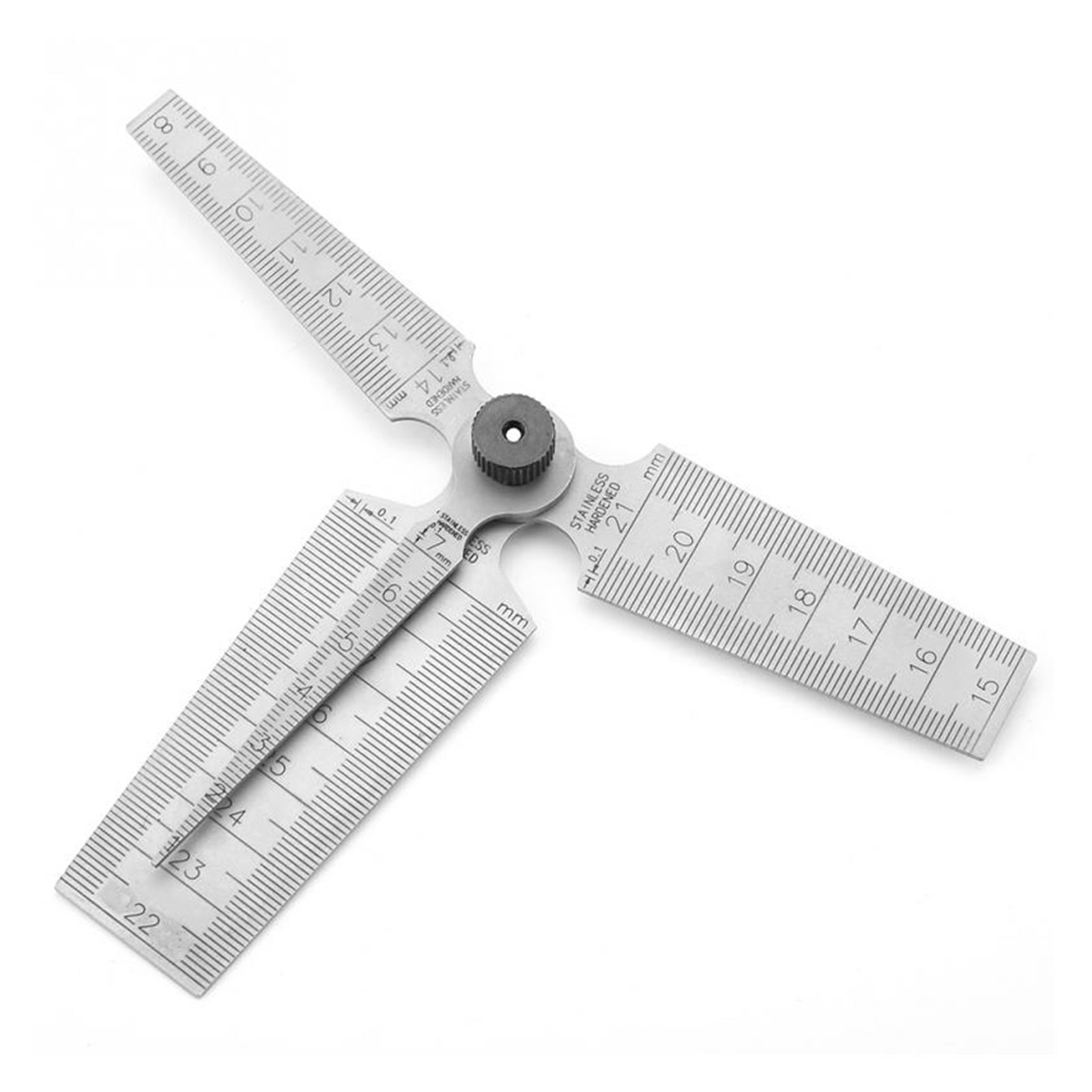 1Pcs Stainless Steel Hole Size Inspection Rulers Welding Taper Feeler Gauge Gage Measuring Tools ,Easy to Use