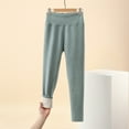 thumbnail image 4 of Bibifish Womens Leggings Slim Fit Leggings Elastic Waist Thermal Leggings Soft Fabric Stretchy Casual Winter Daily Wear Comfortable Leggings, 4 of 7