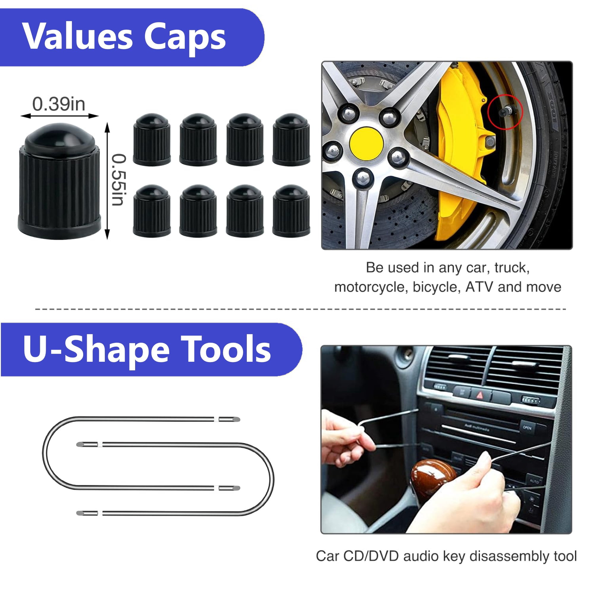 Pecham 330Pcs Trim Removal Tool, Auto Removal Set for Car Panel Dashboard Radio Puller Tool Plastic Pry Tools Clip Pliers/Fastener Pry Tool with Storage Bag - Blue